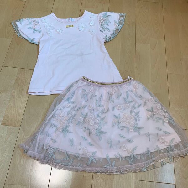 女の子向け夏服 セットアップ 120㎝