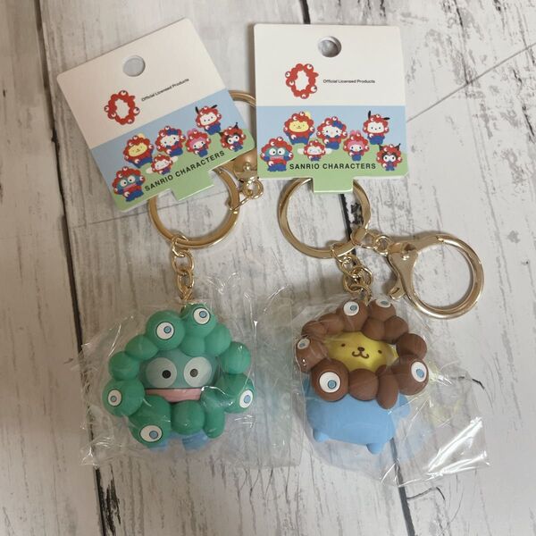 サンリオキャラクターズ ミャクミャクなりきり立体マスコットカラーキーホルダー ポムポムプリン ハンギョドン
