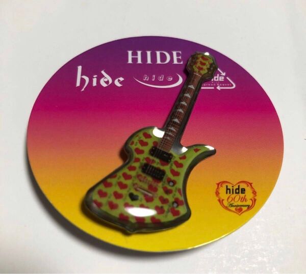 hide 60th ピンズカプセル vol.2 ギター グリーンハート 新品、未使用品