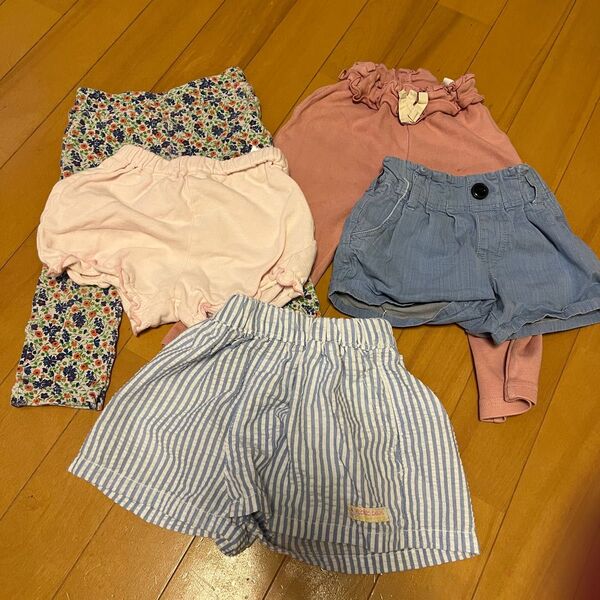 80 90 パンツ ショートパンツ 5枚セット