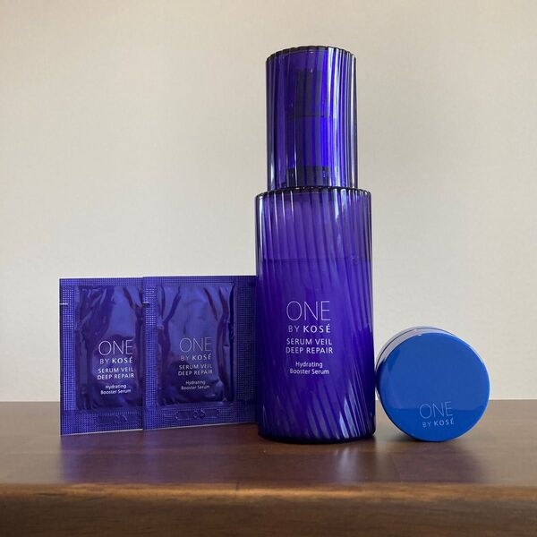★ONE BY KOSE コーセーセラムヴェールディープリペア120ml ラージサイズ★used品★セラムシールド新品★オマケ付き