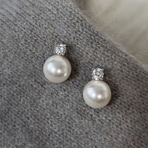 一粒パール ダイヤ シルバー クリップ 結婚式 真珠 プチプラ ピアス アクセサリー 結婚式 イミテーションパール パール