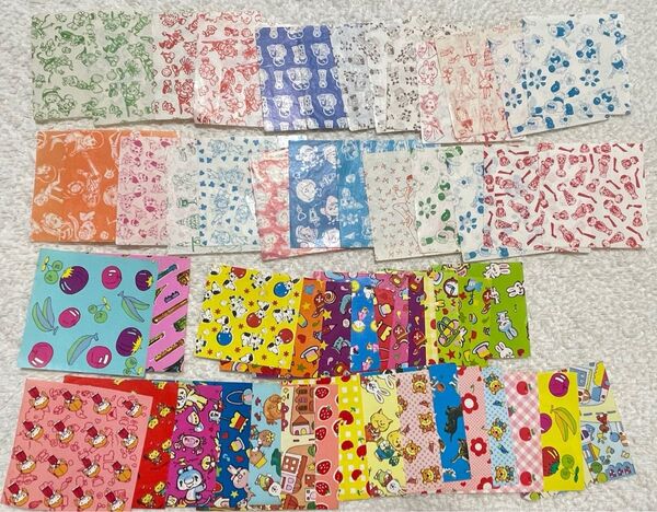 【昭和レトロ】駄菓子屋サラサ千代紙 折り紙おりがみ当時物 49枚