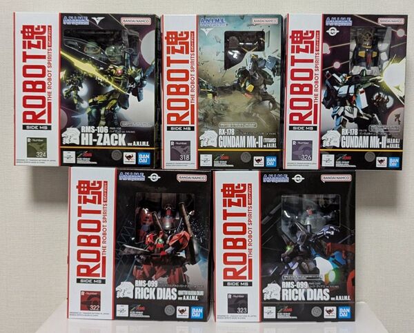 ROBOT魂 ver. A.N.I.M.E. ガンダムMk-Ⅱ 2種 / リック・ディアス 2種 / ハイザック