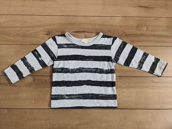 キッズ ペイントボーダーロンT 100cm