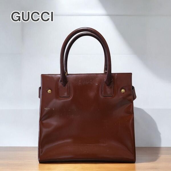 GUCCI グッチ トートバッグ スクエア エナメル5545846800