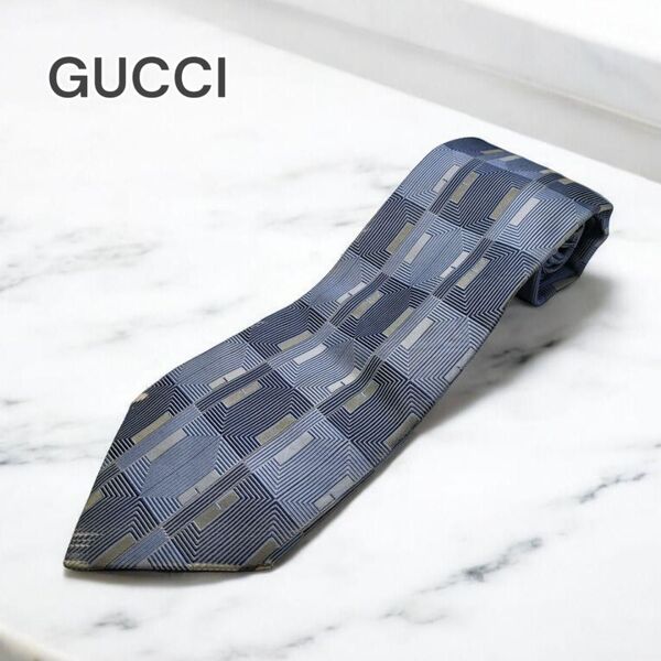 GUCCI グッチ ネクタイ シルク GG柄 総柄7293392900