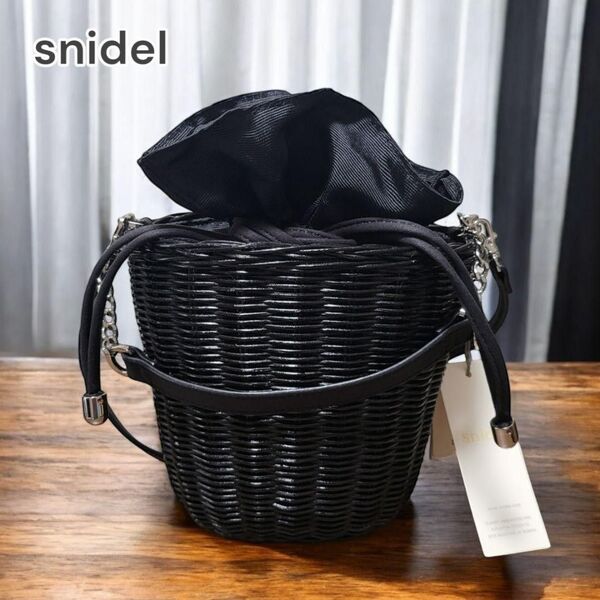 snidel スナイデル 新品 かごバッグ ショルダー3005367400