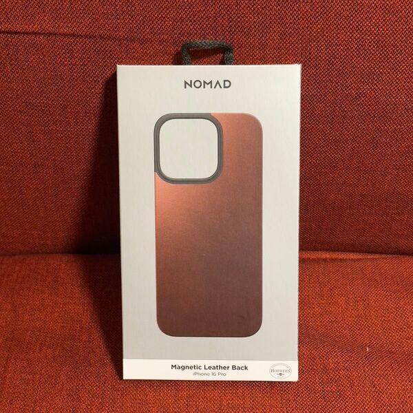 NOMAD Magnetic Leather Back iPhone16 Pro ブラウン iPhoneケース magsafe
