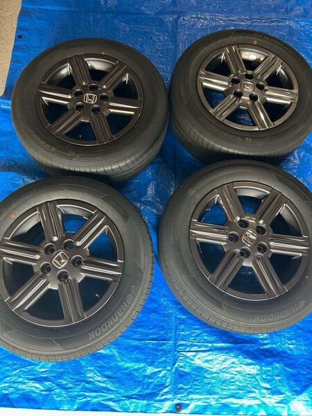 【R7.4納車新車外し】ヴェゼル純正タイヤホイール4本セット 215/60R16 RV4/5/6後期【HuNTパッケージ限定色】