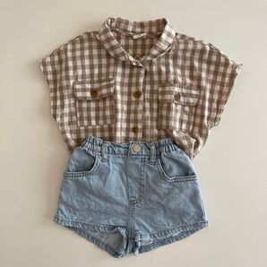 concocter 韓国子供服 チェックシャツ M ( 80-90 )