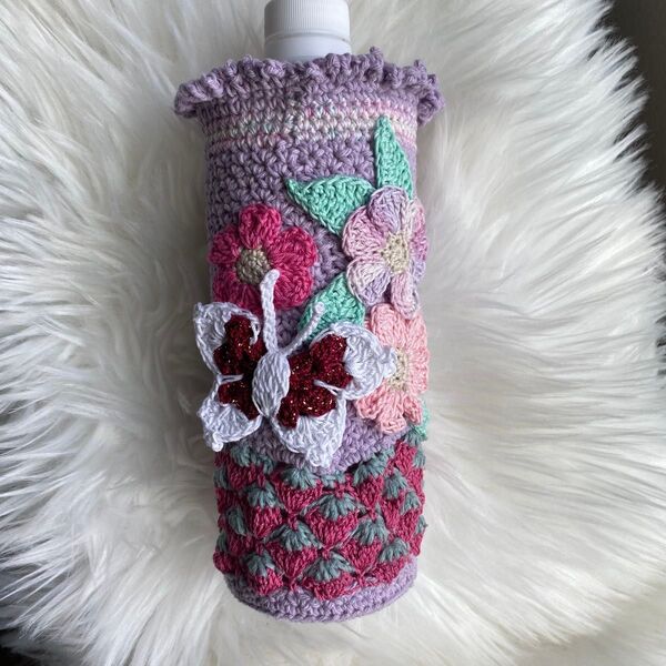 ペットボトルカバー ハンドメイド 手編み あみぐるみ