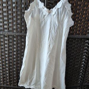 レトロ 昭和 スリップ ホワイト? 白? アイボリー?※サイズ不明