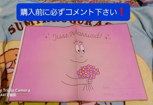 バーバパパ婚姻届用紙1枚とピンクの婚姻届用紙数枚セットです!