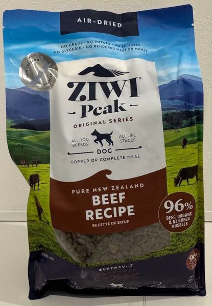 ZIWI Peak ジウィピーク ◇ エアドライ・ドッグフード ◇ ビーフ 4kg ◇ 新品未開封・正規品 ◇