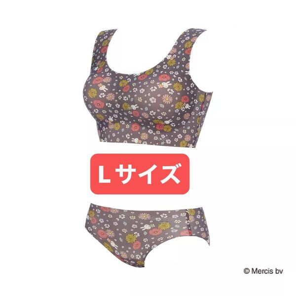 【L】 トリンプ スロギーミッフィー ハーフトップ ボーイズレングス ショーツ ナイトブラ ノンワイヤー ゼロフィール