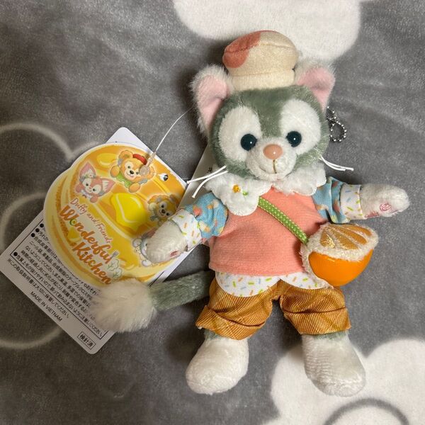 ディズニー ワンダフルキッチン ぬいぐるみバッジ ダッフィー フレンズ ジェラトーニリーナベル オルメル カラフルハピネス