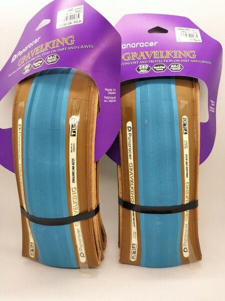 パナレーサー Gravelking 限定カラー(ターコイズブルー) 700x38c 2本セットTLC チューブレス