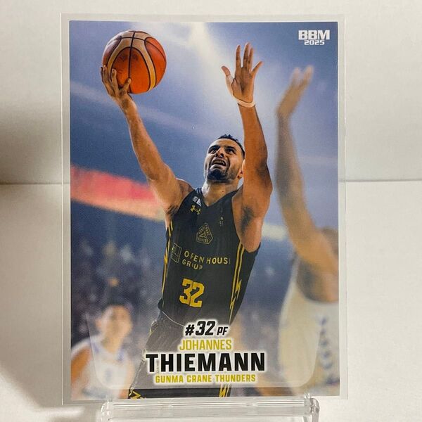 群馬クレインサンダーズ ヨハネス・ティーマン BBM Bリーグ 2024−25 レギュラーカード
