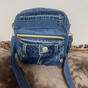 デニムリメイクバッグ ハンドメイドバッグ ショルダーバッグ