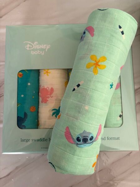 ④ ⑦aden+anais エイデンアンドアネイ おくるみ Disneys スティッチ
