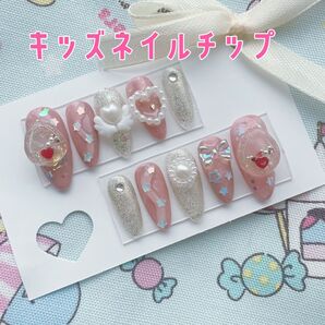 キッズネイルチップ たまごっち シェイカーネイル コギャル かわいい ゆめかわ ジェルネイル y2k 3Dネイル