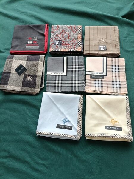 Burberry バーバリー ハンカチ 8枚セット まとめ売り