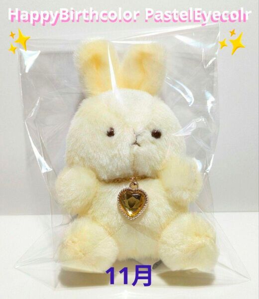 ハッピーバースカラー パステルアイカラー ラビット 〜ハート〜 11月 未使用