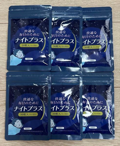 快適な毎日のためにナイトプラス 30粒入(1ヶ月分)×6袋