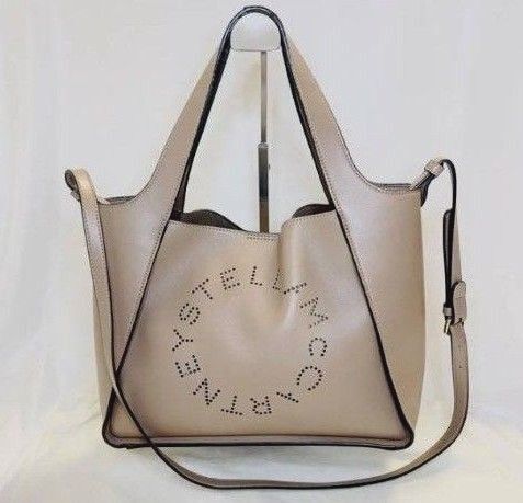 極美品 ステラマッカートニー ショルダーバッグ トートバッグ 2WAY MOSS(カラー名) グレージュ系 ポーチなし 軽量