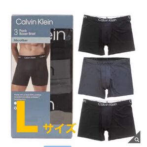 新品未使用 プレミアムな快適さと機能性:カルバンクライン ロゴ ボクサーブリーフ(商品番号70193)Lサイズ ボクサーパンツ