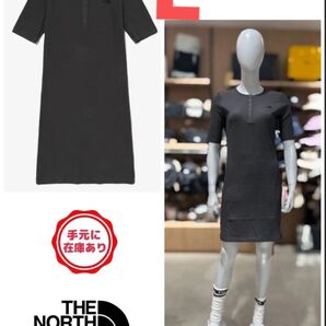 韓国限定 THE NORTH FACEノースフェイス 新品未使用 ひざ丈ワンピース 半袖 L 日本未入荷