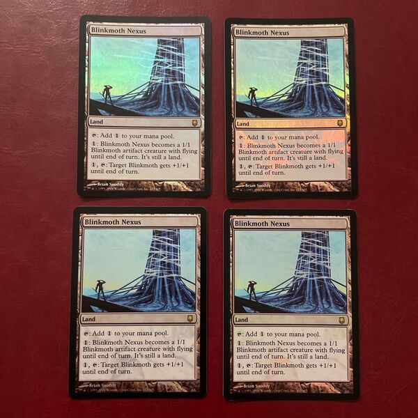 【MTG】ちらつき蛾の生息地 foil 4枚