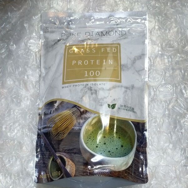 ピュアダイヤモンド グラスフェッド プロテイン 600g 抹茶ラテ味