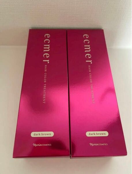 新入荷!!ナリス化粧品 エクメールのヘアカラートリートメントダークブラウン 2本