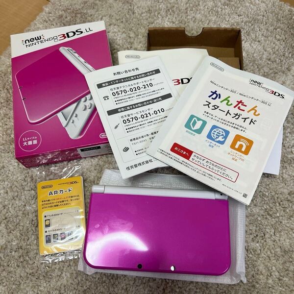 【希少】new3DSLL ピンクホワイト 任天堂 ニンテンドー3DS Nintendo