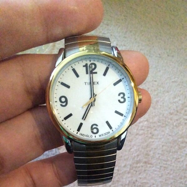 TIMEX Indiglo 腕時計 ゴールド/シルバー
