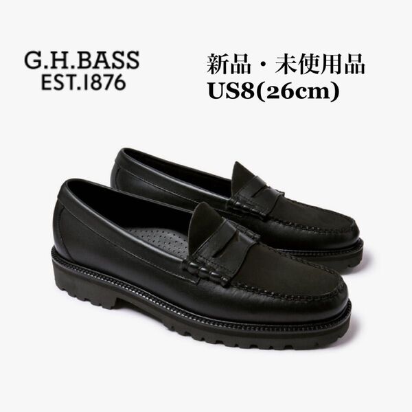 G.H.BASS ジーエイチバス WEEJUN 90 LARSON PENNY LOAFERS ラーソン ローファー ブラック
