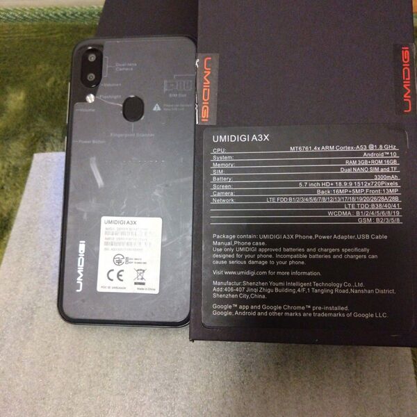 ジャンク UMIDIGI A3X SIMフリー android スマホ 本体