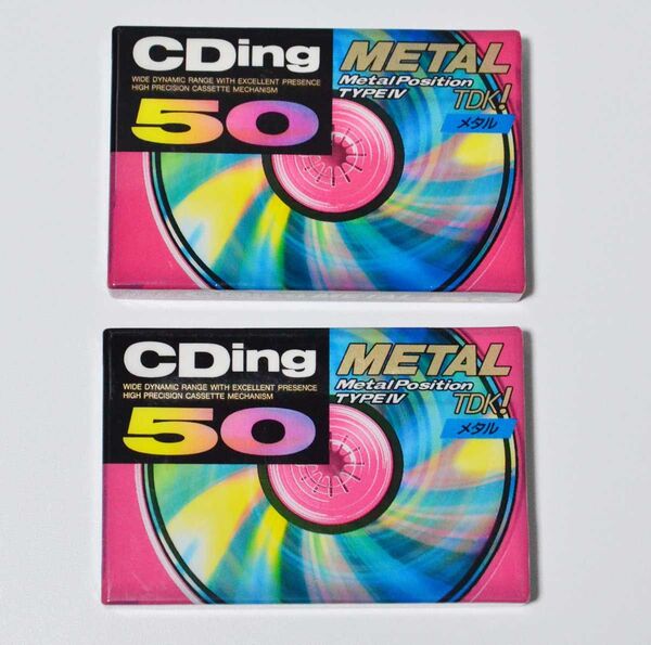 TDK CDing METAL 50分 メタルポジション カセットテープ 2個セット 未使用