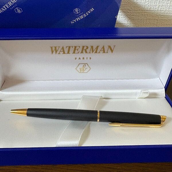 黒ボールペン WATERMAN PARIS ゴールド 未使用新品 美品 自宅保管