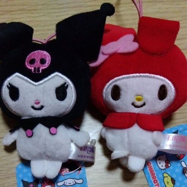 サンリオキャラクターズマスコット クロミ、マイメロディ