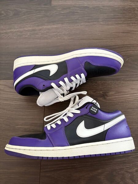 Nike Air Jordan 1 Low "Court Purple/White/Black" 27.5㎝