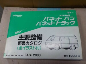  Nissan Vanette Van / грузовик S20 '94~ главный обслуживание детали каталог 11