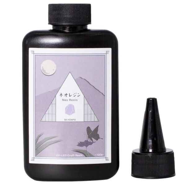 SK本舗 レジン液 UV-LED対応 ハードタイプ 高粘度 ネオレジン Neo Resin (100g)