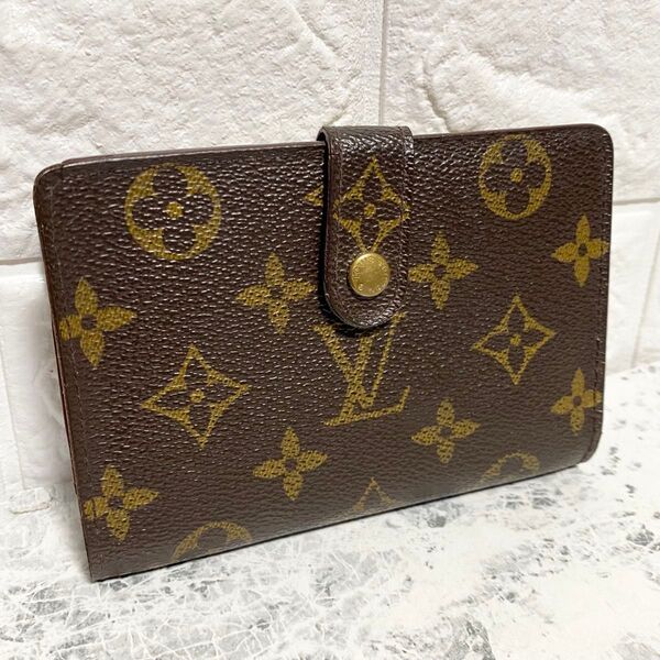 廃盤品 LOUIS VUITTON ルイヴィトン ヴィエノワ モノグラム 財布 二つ折り がま口