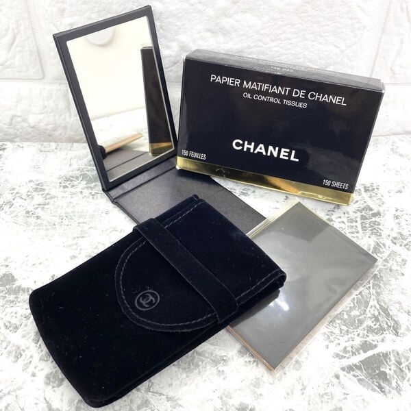 【 未使用 】CHANEL シャネル オイルコントロールティッシュ あぶらとり紙 ミラー
