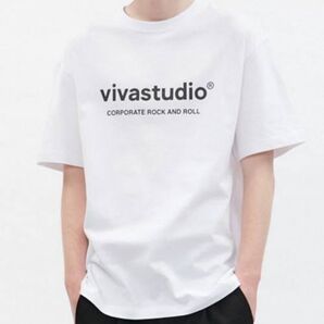 vivastudio ロゴTシャツ 半袖 (L)ホワイト
