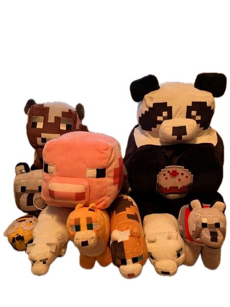 マインクラフト 動物達のぬいぐるみセット