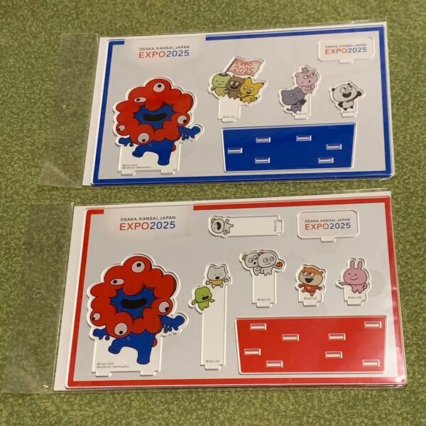 大阪関西万博 にしむらゆうじ ミャクミャク アクスタ アクリルスタンド 赤青